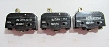 MICRO SWITCH LOT OF 3 LIMIT SWITCHES BZ-2RM2255T