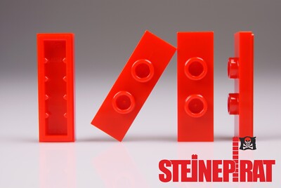 LEGO  4x 34103 (-NEU-) Fliese / Konverter / Kachel / 1x3 / rot / red / 6251410