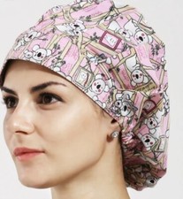 Adjustable Scrub Cap Medical Bouffant One Size Surgery Hat Dental