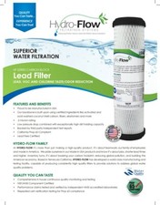 Lead Removal Carbon Block Water Filter - 3 PACK Compatible to CBR2-10R and PB1