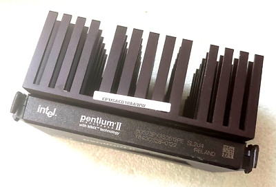 INTEL PENTIUM II 350MHZ 80523PY350512PE SL2U4 SLOT 1 CPU & HEATSINK RM2-CMP14