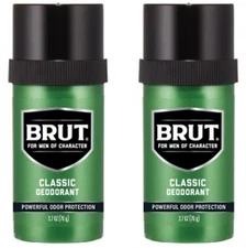 2 Pack Brut Classic Deodorant Stick 2.7 Oz Each