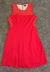 red cocktail dress size 16