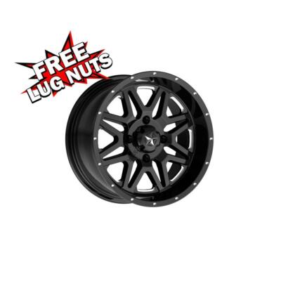 14 inch 14x7 MSA Offroad M26 VIBE BLACK MILLED wheels rims 4x110 +0 | eBay