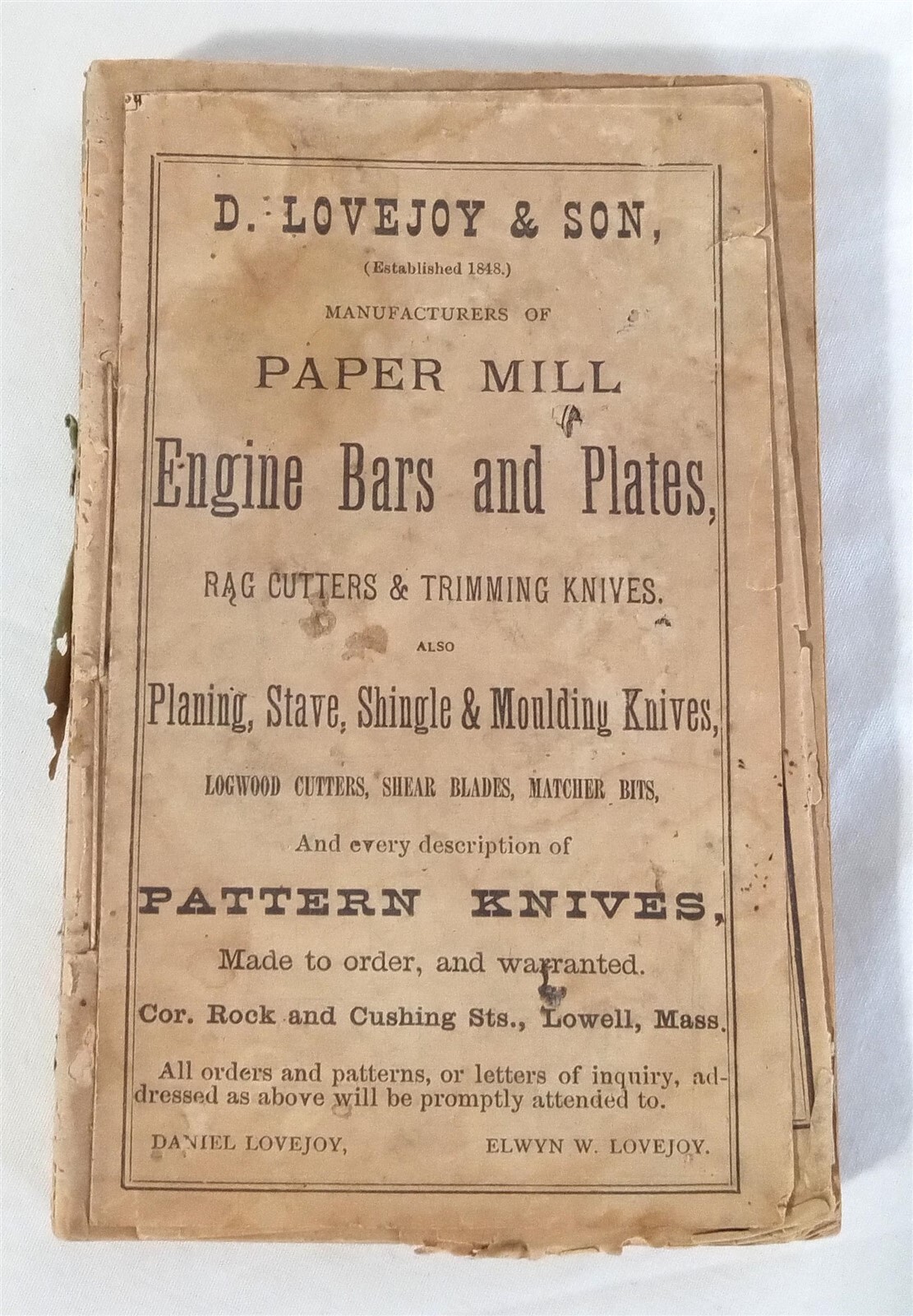 1876 New Hampshire Register Farmers Almanac Business Directory Antique Book Map