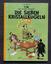 HERGE,TIM DER PFIFFIGE REPORTER,DIE SIEBEN KRISTALLKUGELN ,CASTERMANN,1956,RAR