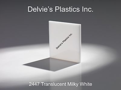 5 Sheets 3/16''  2447 Translucent Milky White Cell Cast Acrylic Sheet  12'' x 12''