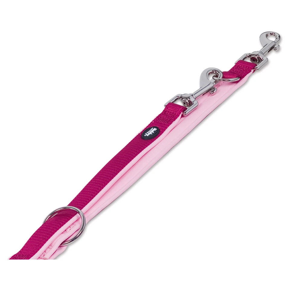Nobby Führleine Classic Preno himbeere/pink für Hunde Nylon Neopren weich