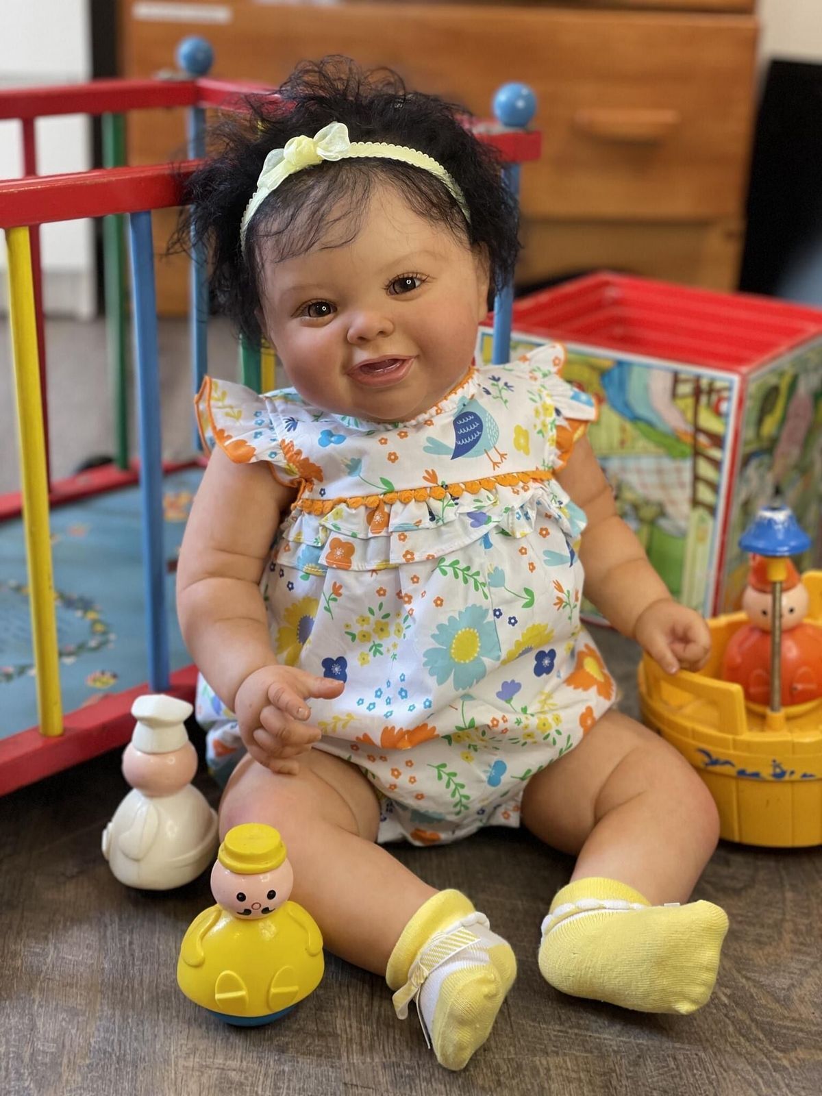 Black Girl 24 Inch Toddler Reborn African American Reborn Doll