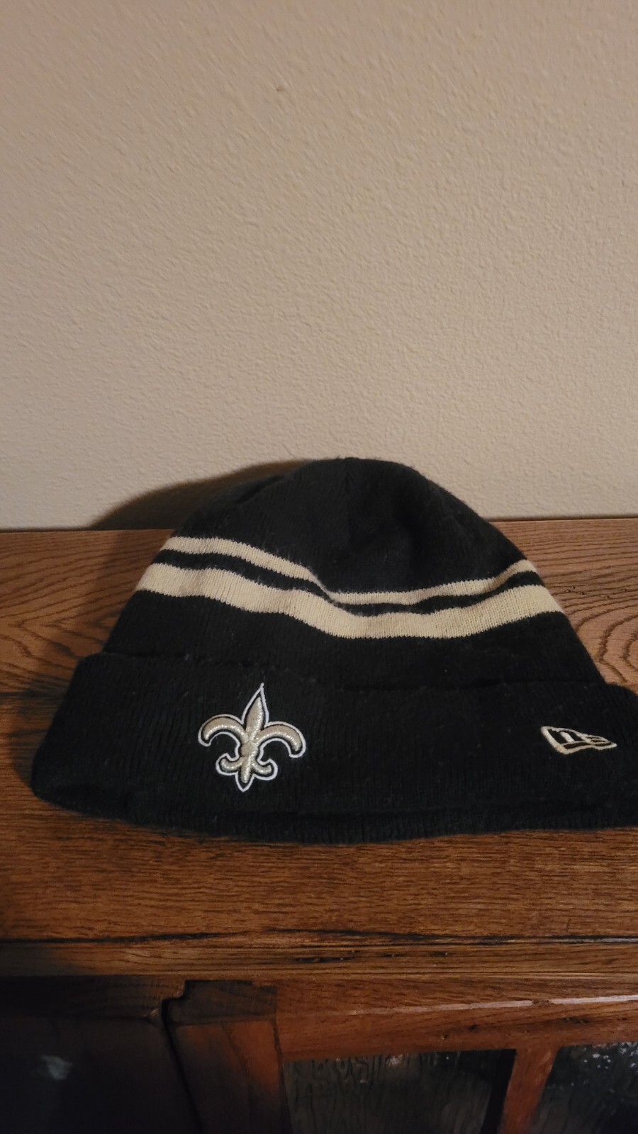 New Era New Orleans Saints Black Beanie One Size Fits Most