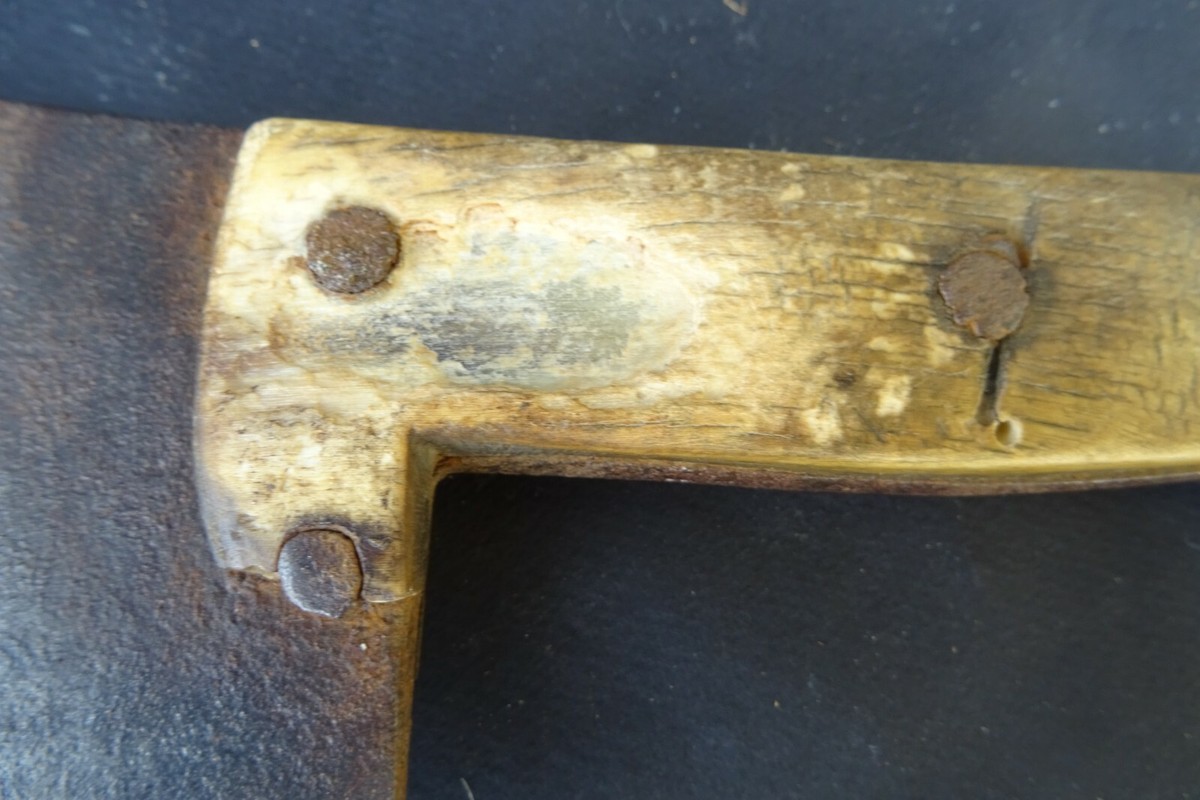 Ancien Couperet De Boucher Français – Outil Vintage Pour Découper Les Carcasses