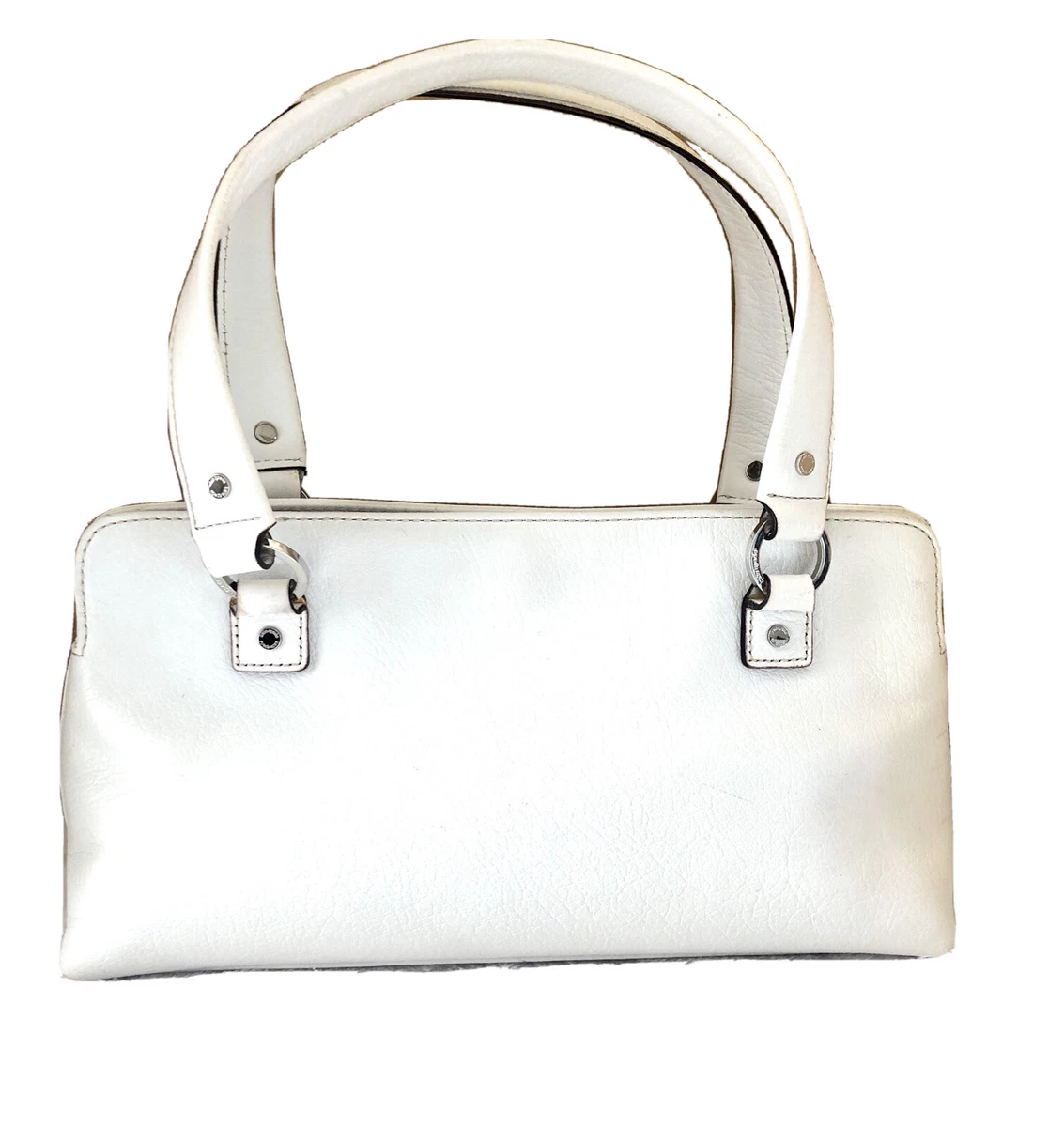 White leather deals handbags ebay