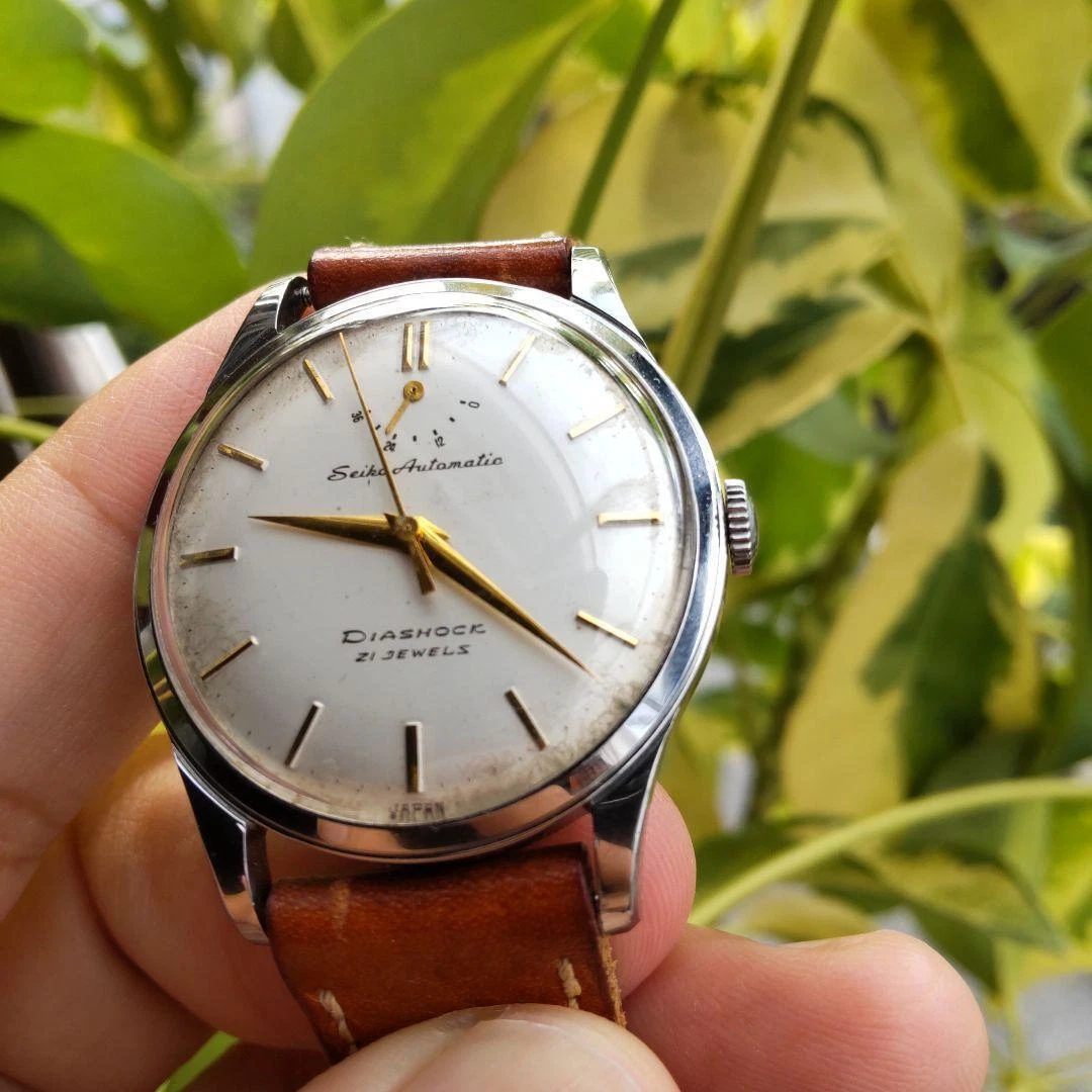 Seiko automatic diashock 21 best sale jewels