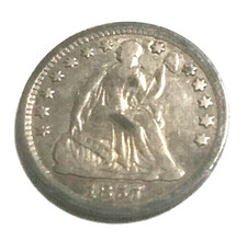 elfe liberté assise demi dime 1857 SW161