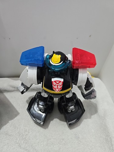 Transformers Playskool Rescue Bots Electronic Chase Police Bot 9” 2010 (A34) - Picture 2 of 4