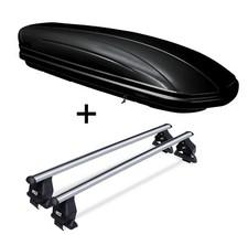 Dachbox VDPMAA460L + Dachträger Tema VW Golf IV 3 Türer 98-03 Alu