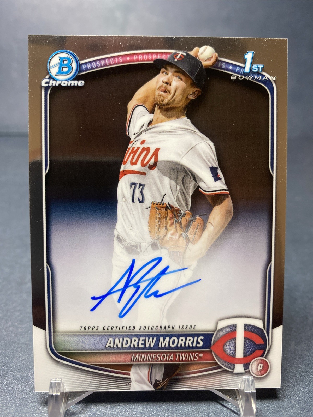 2025 Bowman - Chrome Prospect Autographs Andrew Morris #CPA-AMO (AU, RC)
