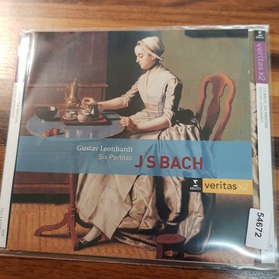 GUSTAV LEONHARDT js bach - six partitas NM/EX (2CD, Klassik, Warner Classics)