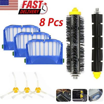 Replacement Parts Kit For iRobot Roomba 600 Series Vacuum Filter Brush Cleaner