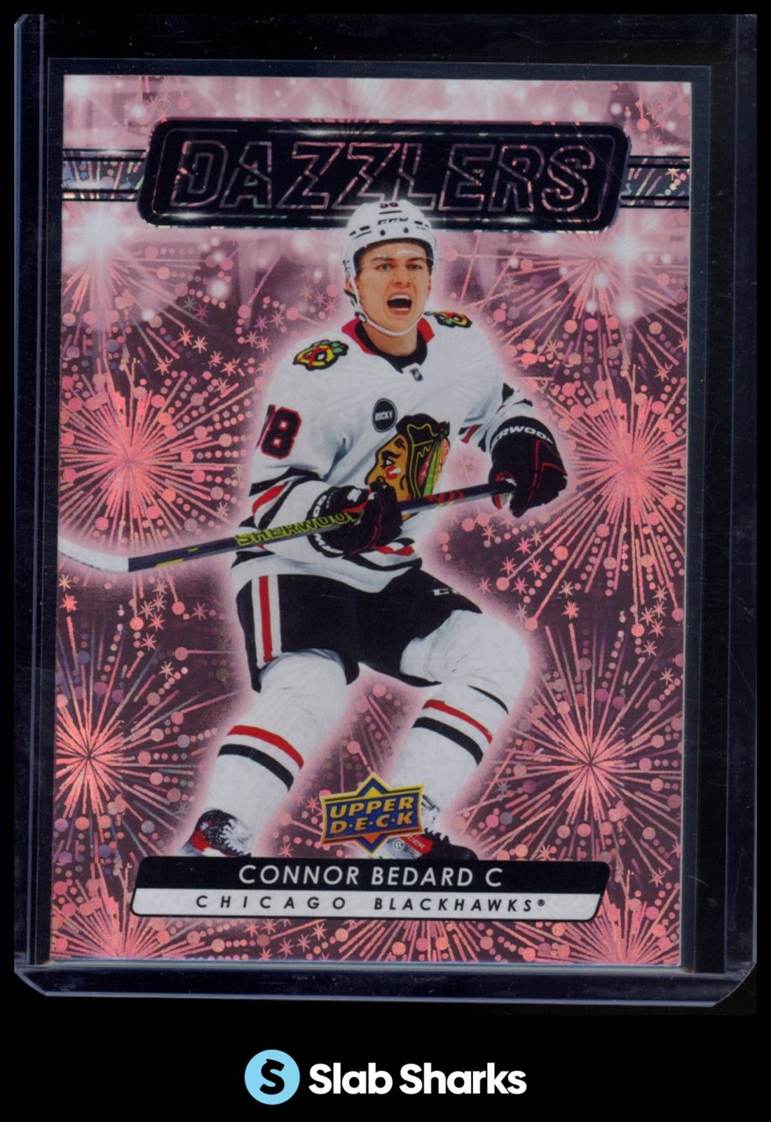 2023 UPPER DECK #DZ-79 CONNOR BEDARD DAZZLERS PINK RC ROOKIE