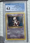 1999 Pokemon Shadowless Mewtwo Holo CGC 4.5 VG/EX+ With Sub Grades Beautiful!!!