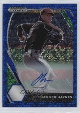 2021 Panini Prizm Draft Picks Blue Donut Circle 21/25 Jagger Haynes Auto 0rz7