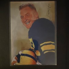 Bobby Layne #4, 12/50 Limited, Edward Vela football card 2017