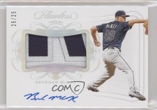 2020 Panini Flawless Rookie Horizontal 25/25 Brendan McKay #H-BM Patch Auto sc2