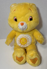 2007 Care Bears Funshine Bear 14  Yellow Plush Animated Sings Talks WORKS