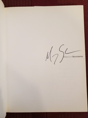 Maya Lin, BOUNDARIES *SIGNED* 2000 HCDJ First Edition/First Printing, (1088)