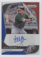 2020 Panini Prizm Rookie Red White & Blue 23/50 Seth Brown #RA-SB Auto nd3