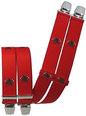 Hosenträger mit 4 extra starken Clips Feuerwehr