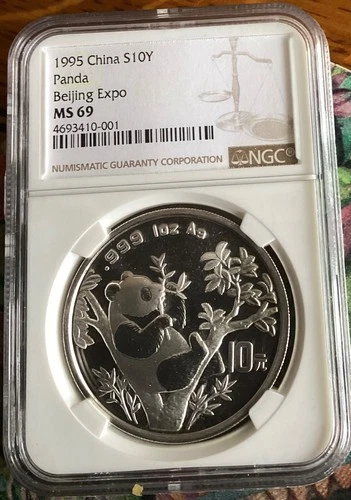 1995 Chinese Silver Panda 1 oz — photo from the most recent tracked eBay sale