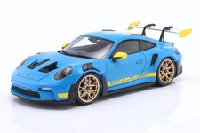 Minichamps 2022 Porsche 911 992 GT3 RS Riviera Blue Tribute 2003 Daytona 1:18