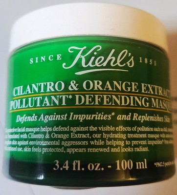 Kiehl's Cilantro & Orange Extract Masque 3.4 fl oz Pollutant Defending New HTF