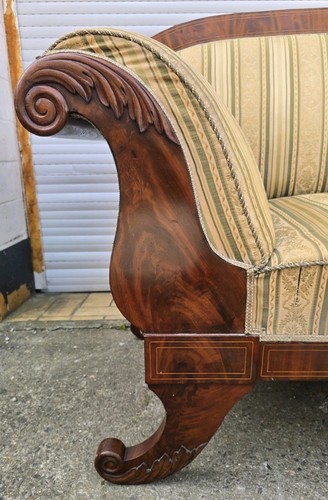 BIEDERMEIER SOFA - MAHAGONI - ca 1830 - Bild 6 von 8