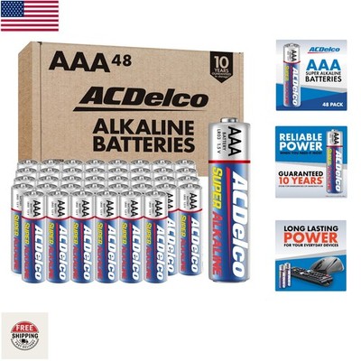 48-Count ACDelco AAA Batteries -  Super Alkaline Power for All Devices