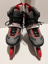 Chicago Skates Adjustable Inline Skates Blk/Red Youth Large 5-8 Great Condition