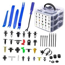 860Pcs Car Retainer Bumper Clips and Fastener Remover Kit 25 Sizes Auto blue