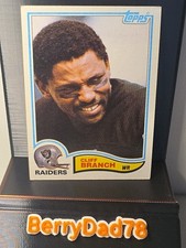 1982 Topps - Cliff Branch #186 Oakland Raiders