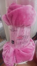 Image of Mink Throw Fushia Pink 150x200cm Blanket Riccardo Valeria Soft  Faux Fur New