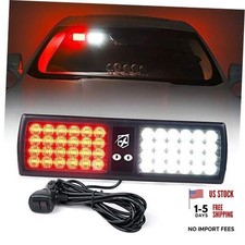 48led Visor Strobe Lights Interior Windshield Sunshield Hazard White Red 48led Visor Strobe Lights Interior Windshield Sunshield Hazard White Red
