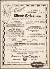 1919 Producers Paper St. Louis Minnesota Candy Boxes "Silent Salesman" Print Ad