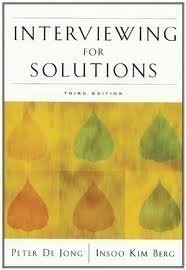 Interviewing for Solutions 3rd (third) edition