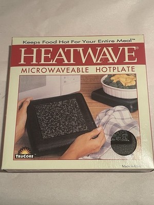 Vintage TruCore HeatWave Microwave Hot Plate Microwaveable Heat Wave Warm Food