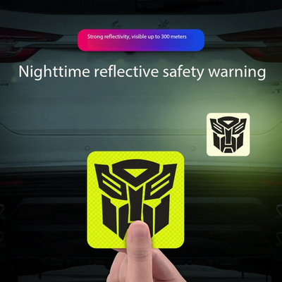 12x Transformers Autobot/Decepticon Car Reflective Safety Warning Sticker Univer