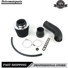 3" Car Cold Air Intake Filter Induction Kit Pipe for Universal Aluminum Black