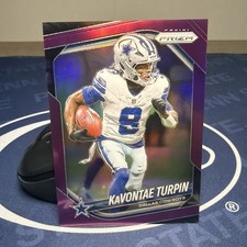 KaVontae Turpin 2025 Panini Prizm Purple Prizm #77/125 Dallas Cowboys #137 (5)