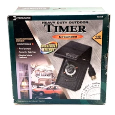 Intermatic Heavy Duty Outdoor Timer HB31R Grounded w/ Waterproof Cover in Box