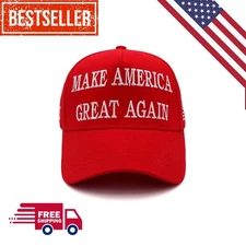 President Donald Trump  Hat 2024 Make America Great Again  Red Cap